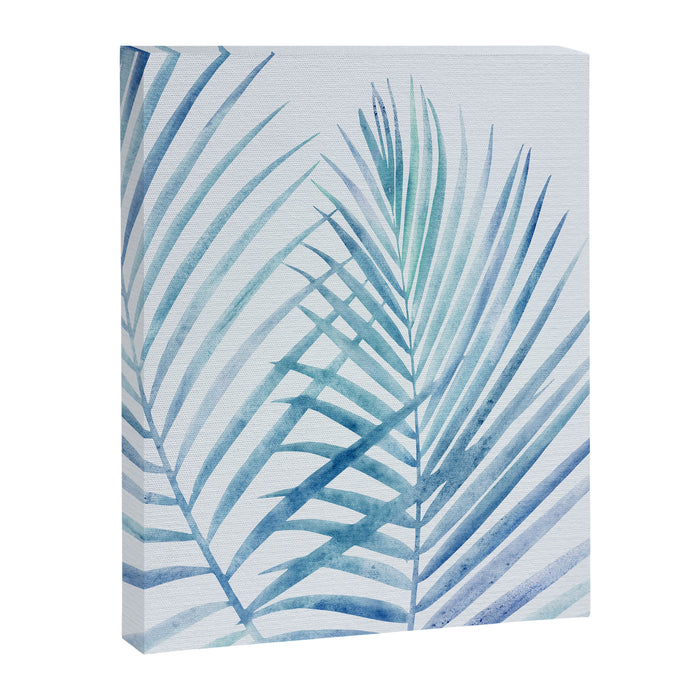 Coastal Palms Watercolor Canvas Print Gallery Image 1