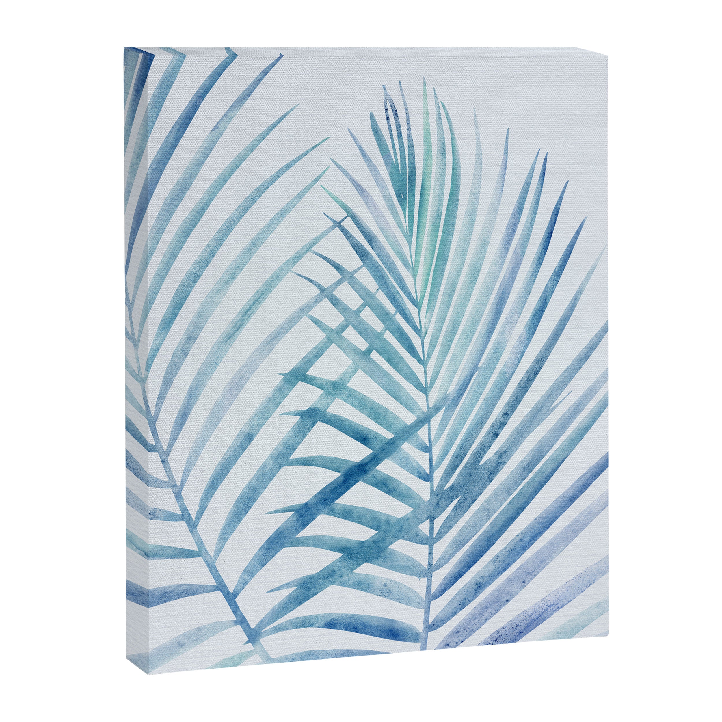 Coastal Palms Watercolor Canvas Print Gallery Image 6