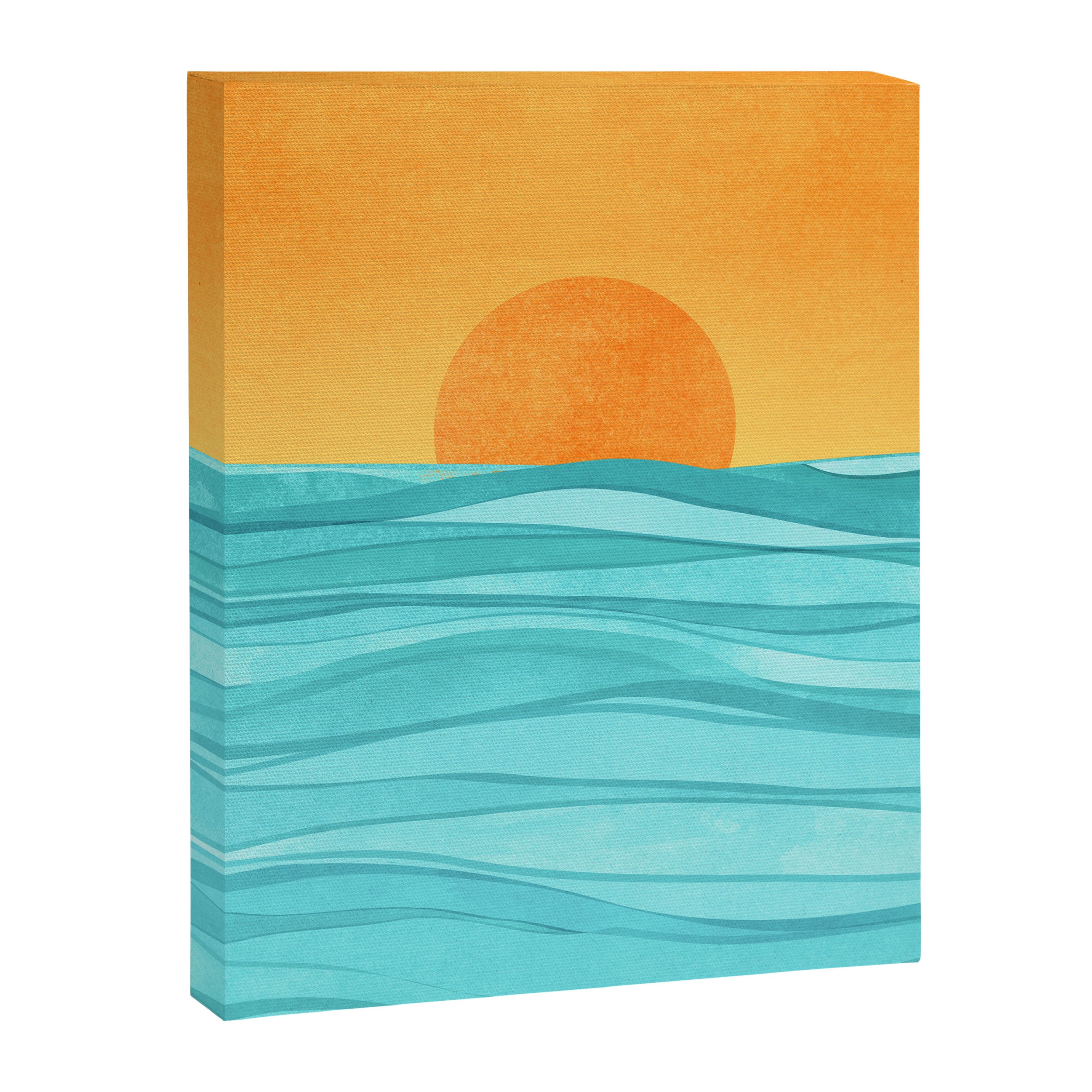 Coastal Sunset Landscape Canvas Print Gallery Image 6