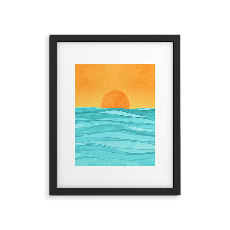 Coastal Sunset Landscape Framed Art Print Gallery Image 5