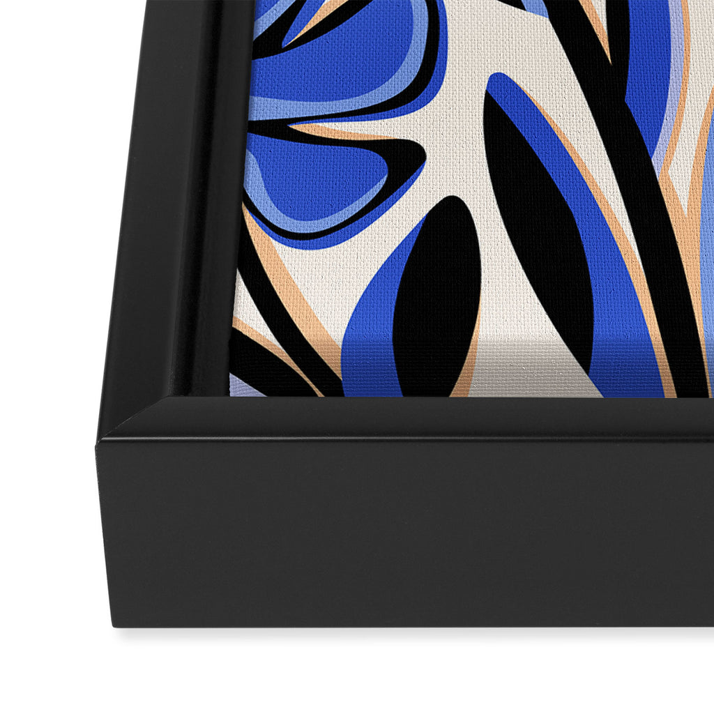 Cobalt Cosmos Framed Canvas Print Gallery Image 3