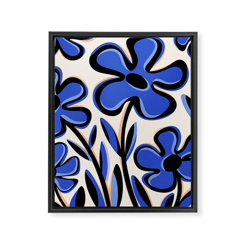 Cobalt Cosmos Framed Canvas Print Gallery Image 6
