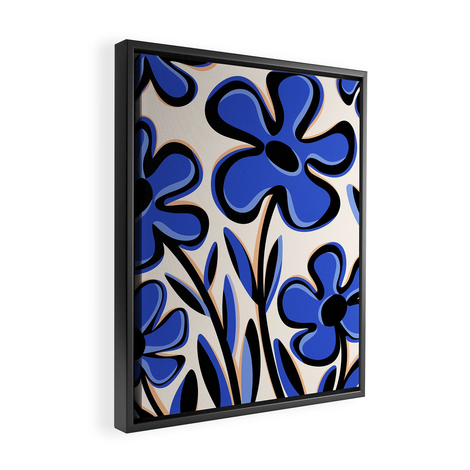 Cobalt Cosmos Framed Canvas Print Gallery Image 2