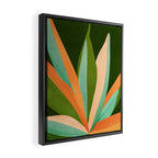 Colorful Agave Painted Cactus Illustration Framed Canvas Print Gallery Image 2