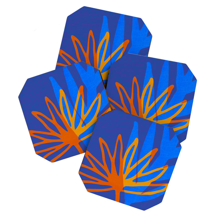 Colorful Botanic Shapes Coaster Gallery Image 1