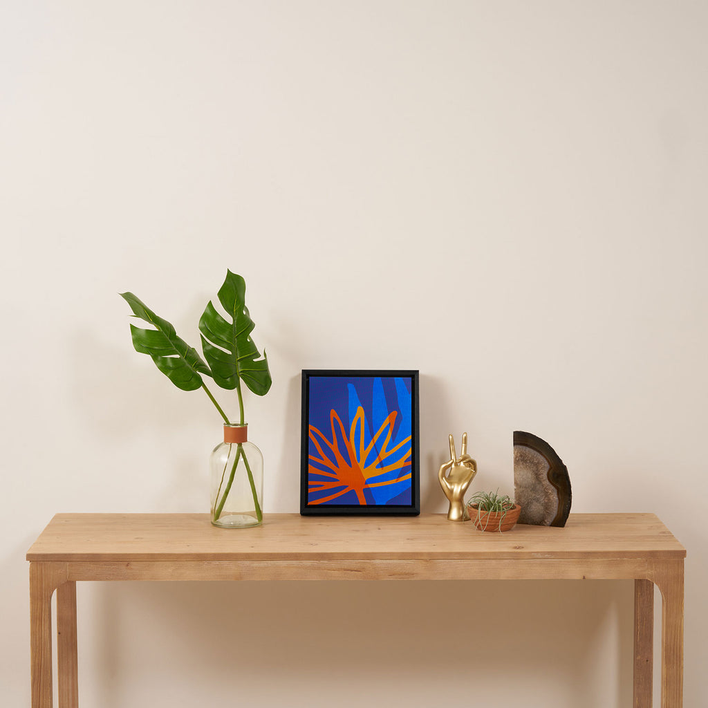 Colorful Botanic Shapes Framed Canvas Print Gallery Image 4
