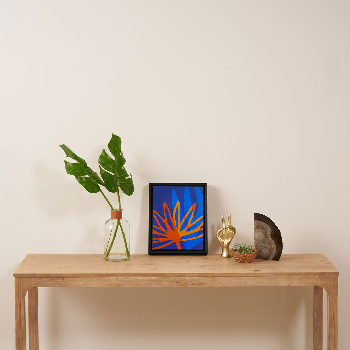 Colorful Botanic Shapes Framed Canvas Print Gallery Image 4