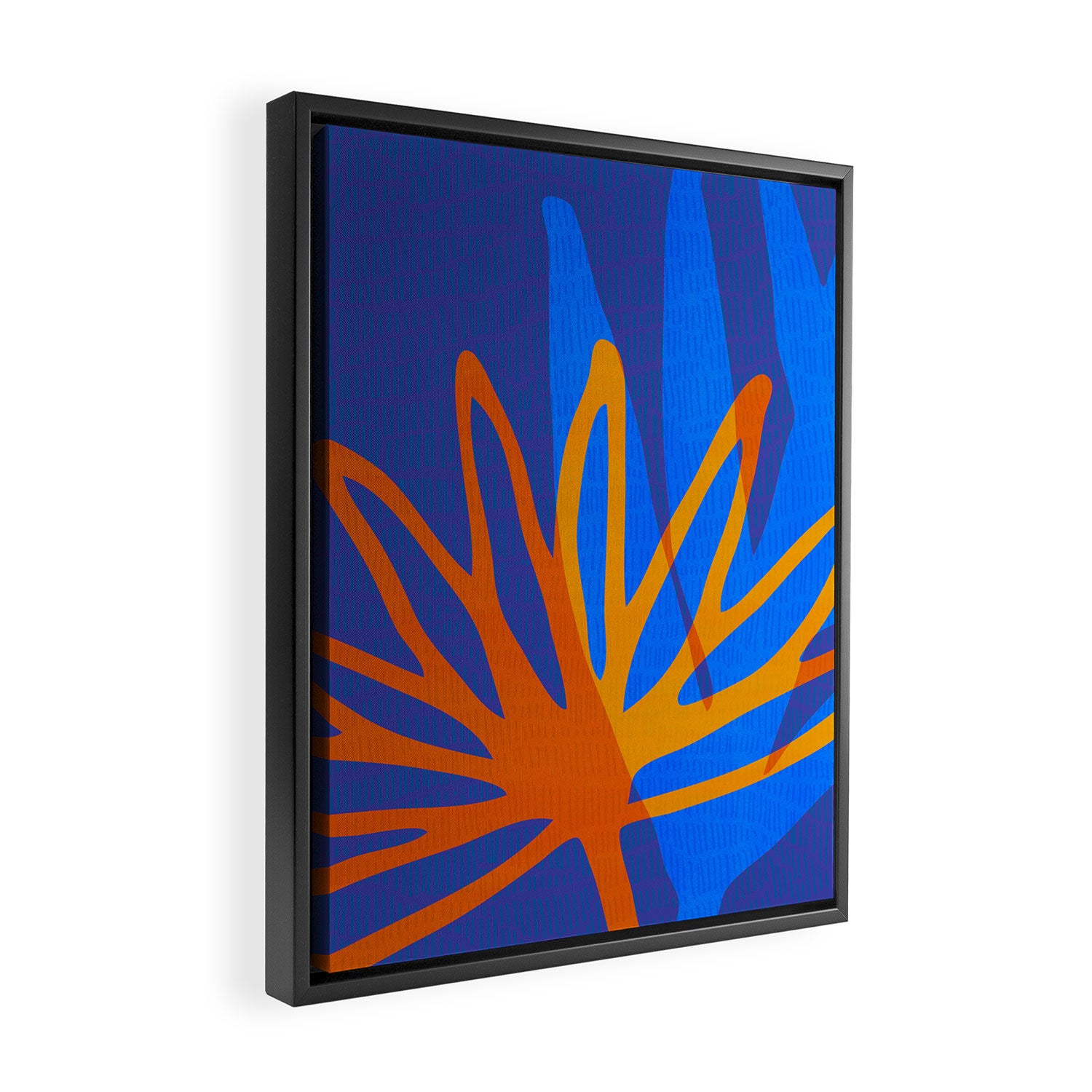 Colorful Botanic Shapes Framed Canvas Print Gallery Image 2