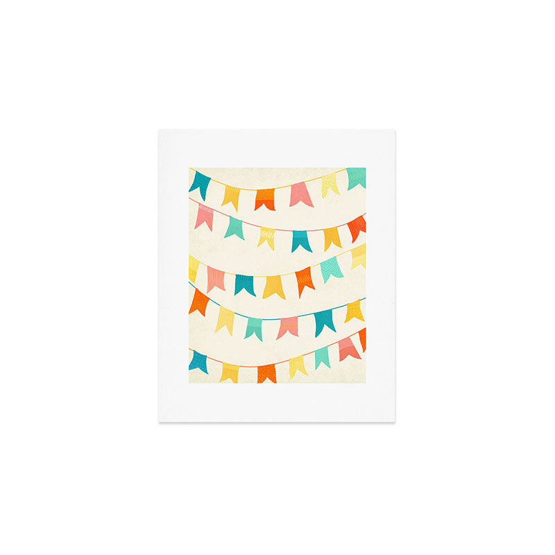 Colorful Celebration Flags Art Print Gallery Image 1