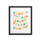 Colorful Celebration Flags Framed Art Print Gallery Image 5