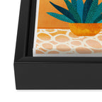 Colorful Desert Scene Illustration Framed Canvas Print Gallery Image 3