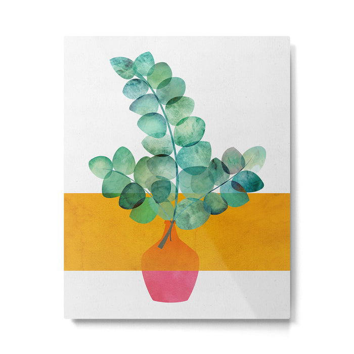 Colorful Eucalyptus Still Life Metal Print Gallery Image 1