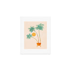 Colorful SoCal Palm Tree Scene Art Print Gallery Image 1
