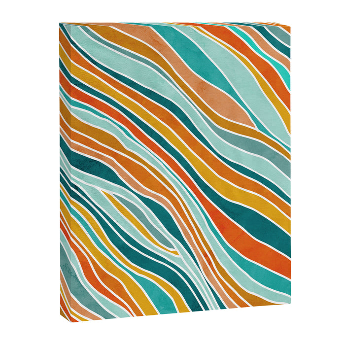 Colorful Summer Stripes Canvas Print Gallery Image 1