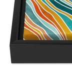 Colorful Summer Stripes Framed Canvas Print Gallery Image 3