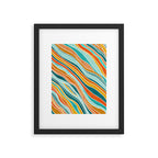 Colorful Summer Stripes Framed Art Print Gallery Image 6