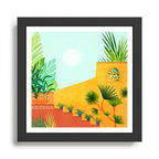 Colorful Tropical Garden Landscape Framed Art Print Gallery Image 1