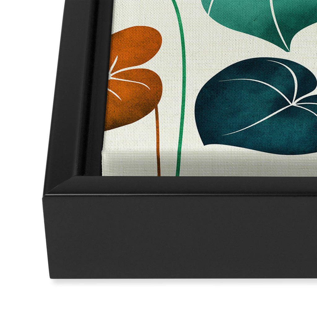 Colorful Tropical Greenery Framed Canvas Print Gallery Image 3