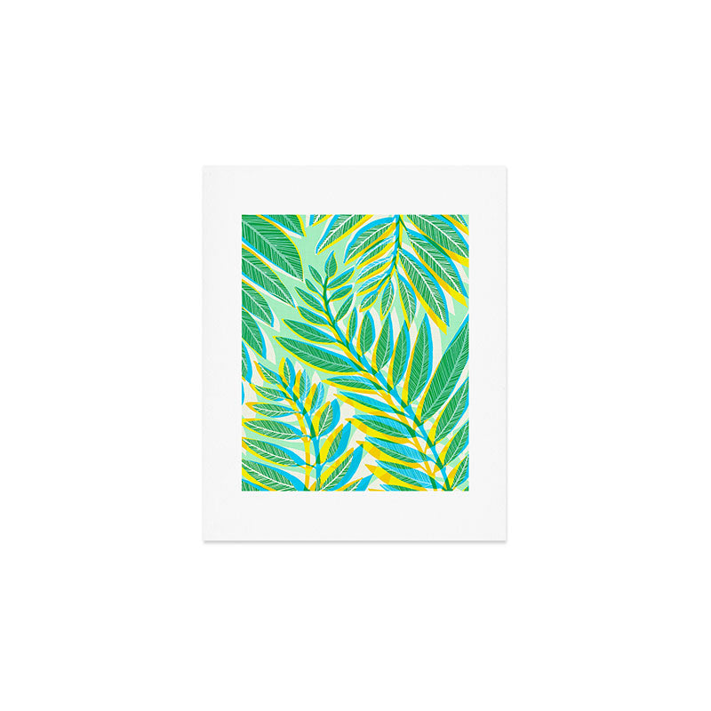 Colorful Tropical Pop Vines Art Print Gallery Image 1