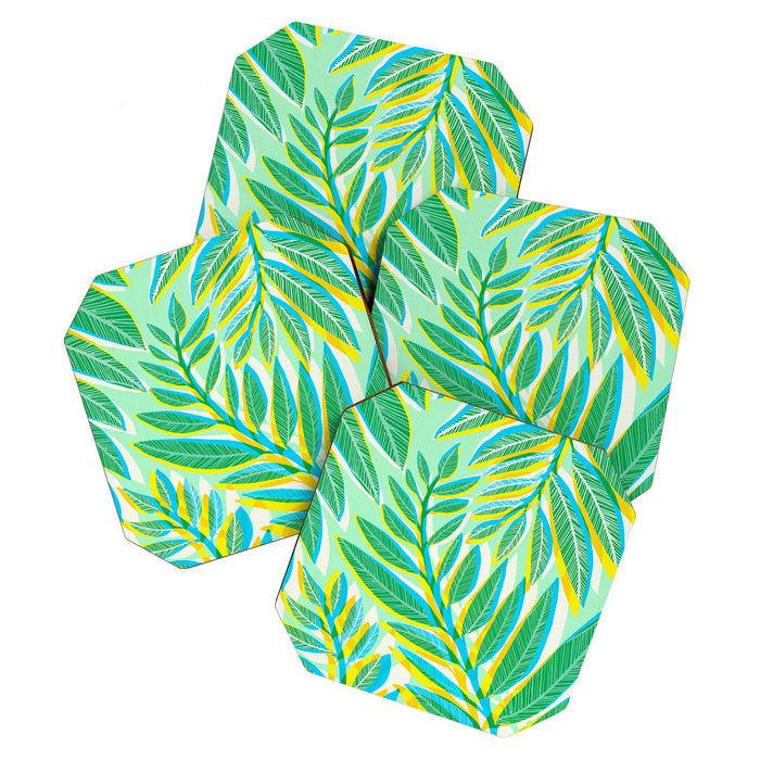 Colorful Tropical Pop Vines Coaster Gallery Image 1