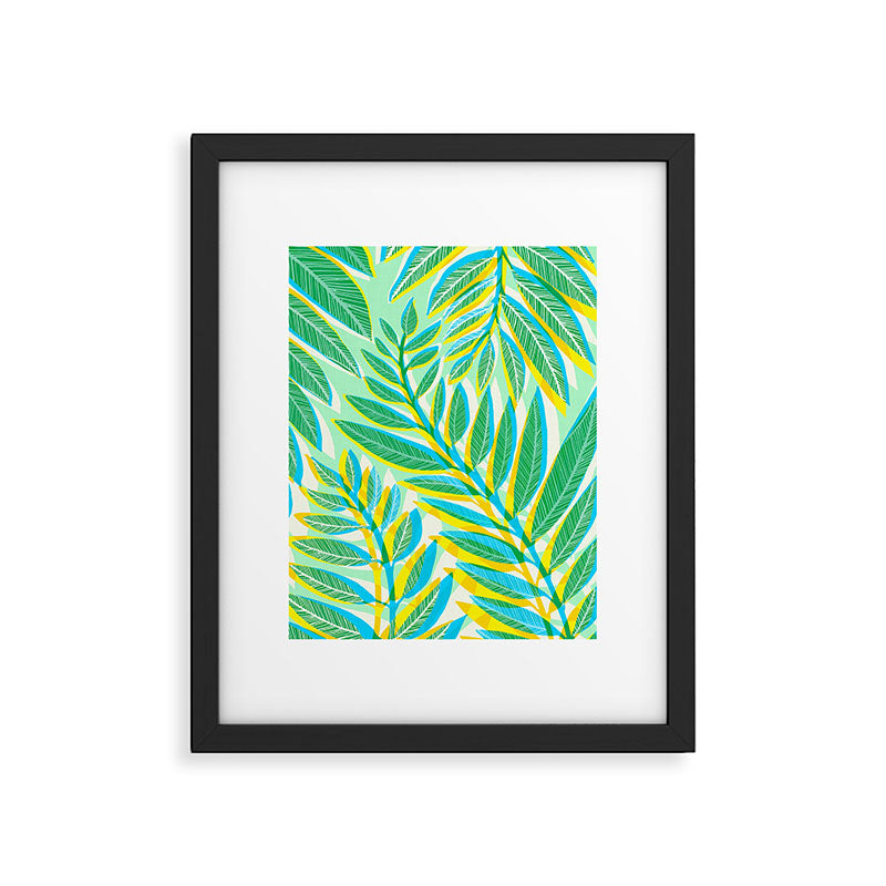 Colorful Tropical Pop Vines Framed Art Print Gallery Image 6