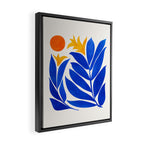 Community Garden Mid Century Abtract Framed Canvas Print Gallery Image 2