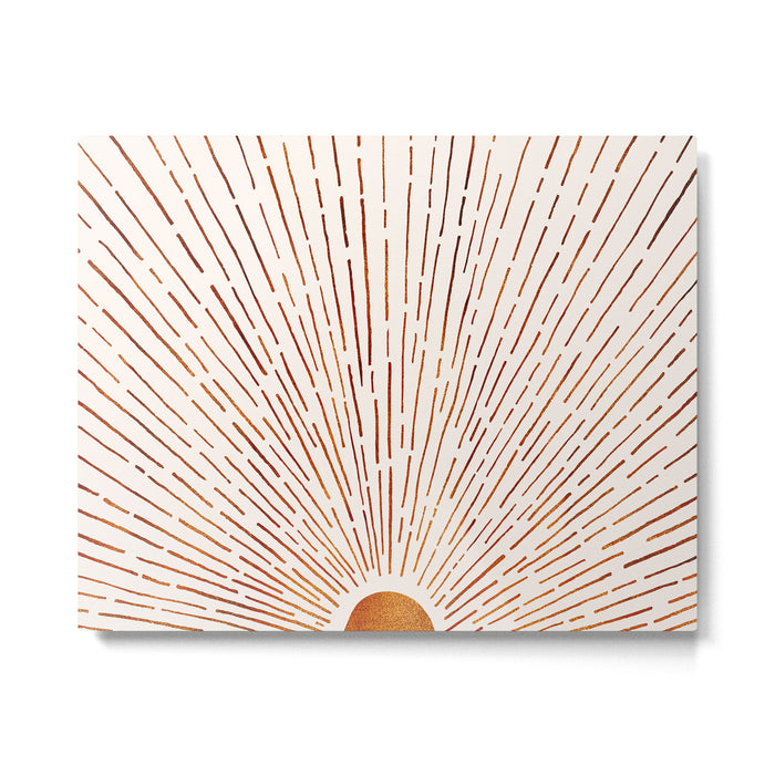 Copper Sunshine With Leo Rising Metal Print Gallery Image 1