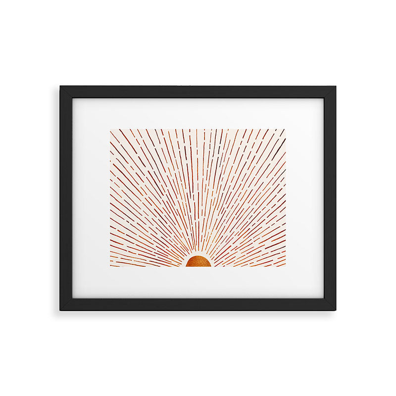 Copper Sunshine With Leo Rising Framed Art Print Gallery Image 5