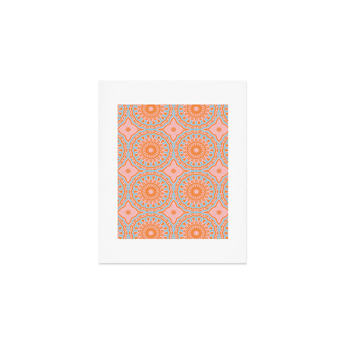 Coral Mandala Pattern Art Print Gallery Image 1