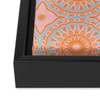 Coral Mandala Pattern Framed Canvas Print Gallery Image 3