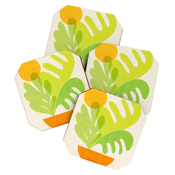 Cozy Salad Stack Abstract Scene Coaster Gallery Image 1