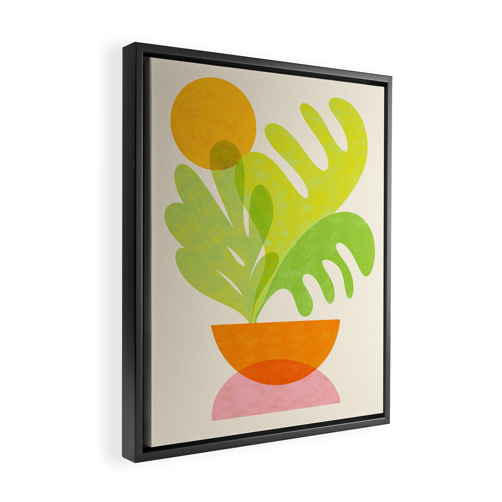 Cozy Salad Stack Abstract Scene Framed Canvas Print Gallery Image 2