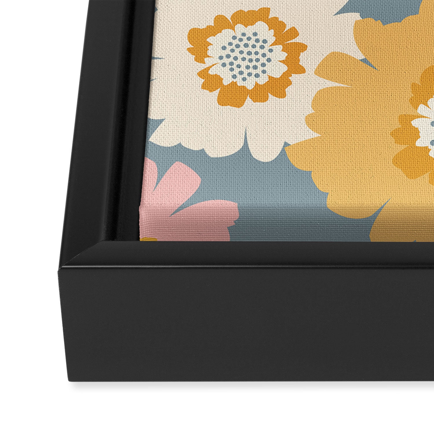 Cozy Summer Floral Framed Canvas Print Gallery Image 3