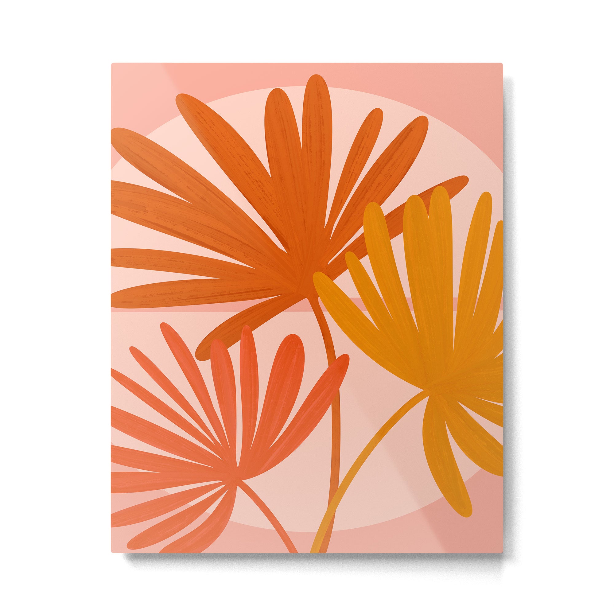 Cozy Sunset Palms Metal Print Gallery Image 4