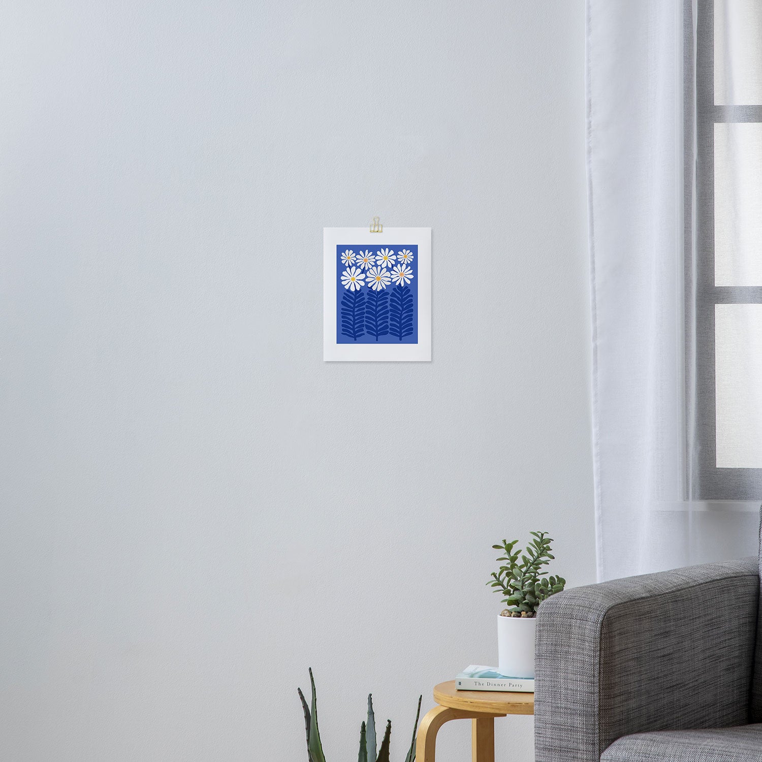 Daisy Dreams - Whimsical Flower Illustration Art Print Gallery Image 3