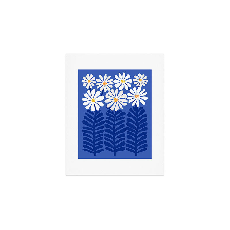 Daisy Dreams - Whimsical Flower Illustration Art Print Gallery Image 1