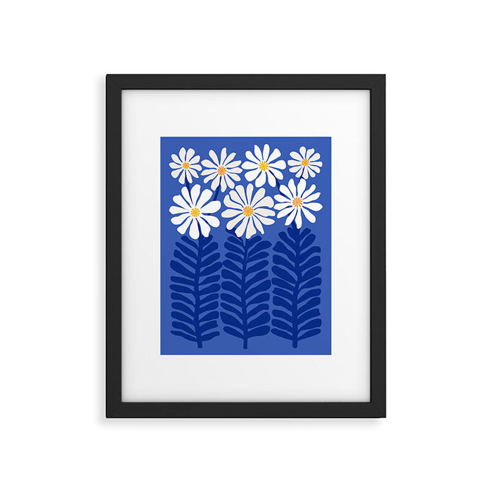Daisy Dreams - Whimsical Flower Illustration Framed Art Print Gallery Image 1