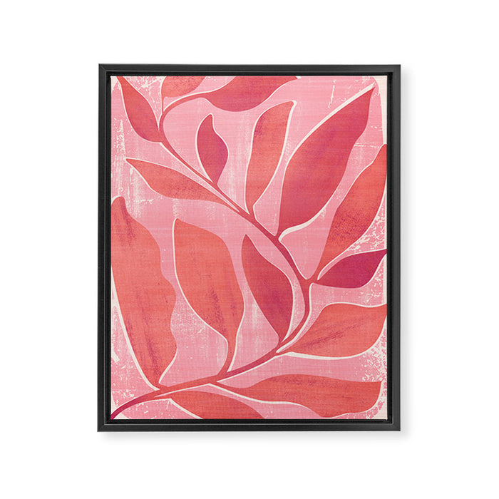 Dancing Queen - Pink Botanical Framed Canvas Print Gallery Image 1