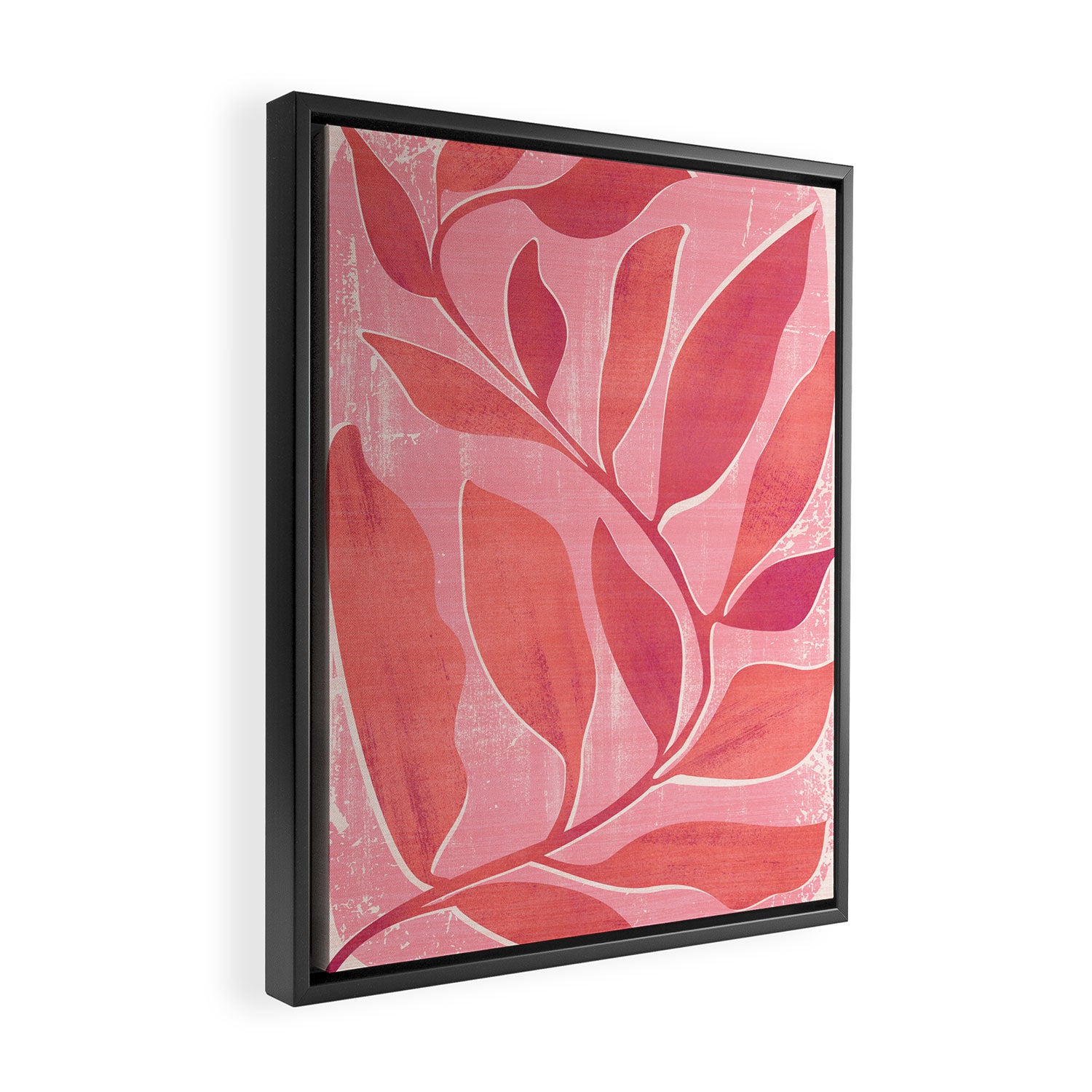Dancing Queen - Pink Botanical Framed Canvas Print Gallery Image 2