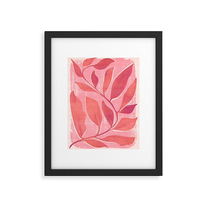 Dancing Queen - Pink Botanical Framed Art Print Gallery Image 1