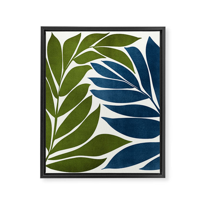 Deep Woods Botanical Painting Framed Canvas Print Gallery Image 1