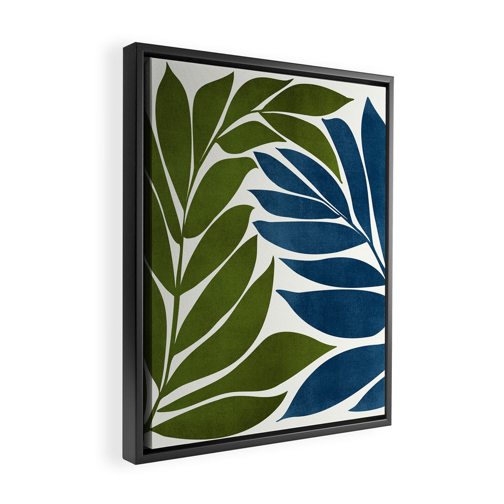 Deep Woods Botanical Painting Framed Canvas Print Gallery Image 2