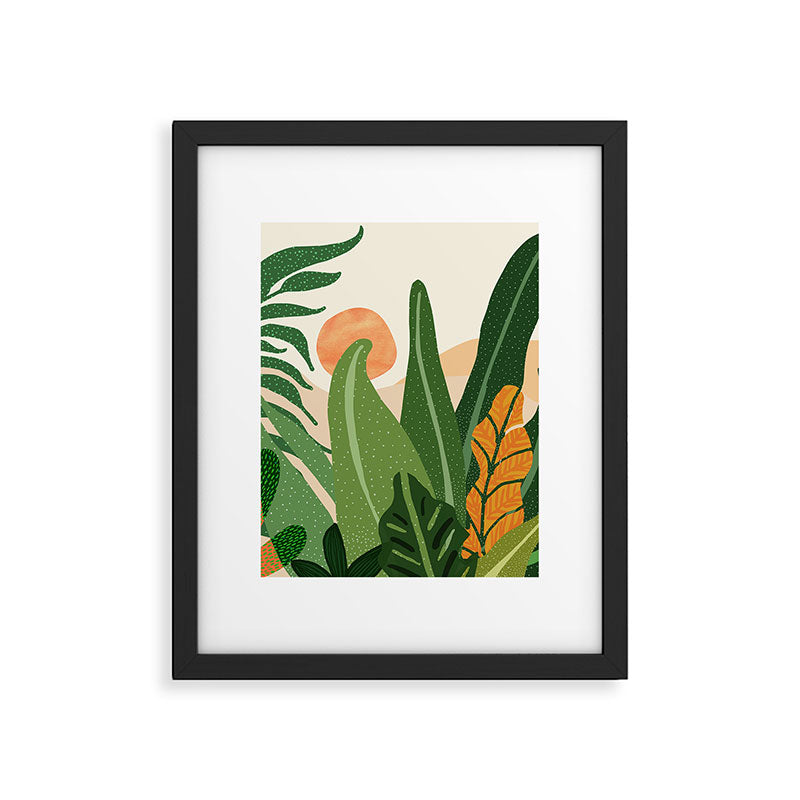 Desert Garden Sunset Landscape Framed Art Print Gallery Image 4