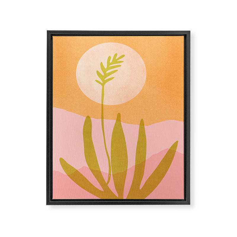 Desert Moon Colorful Landscape Framed Canvas Print Gallery Image 6
