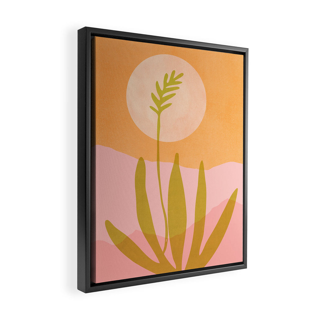Desert Moon Colorful Landscape Framed Canvas Print Gallery Image 2
