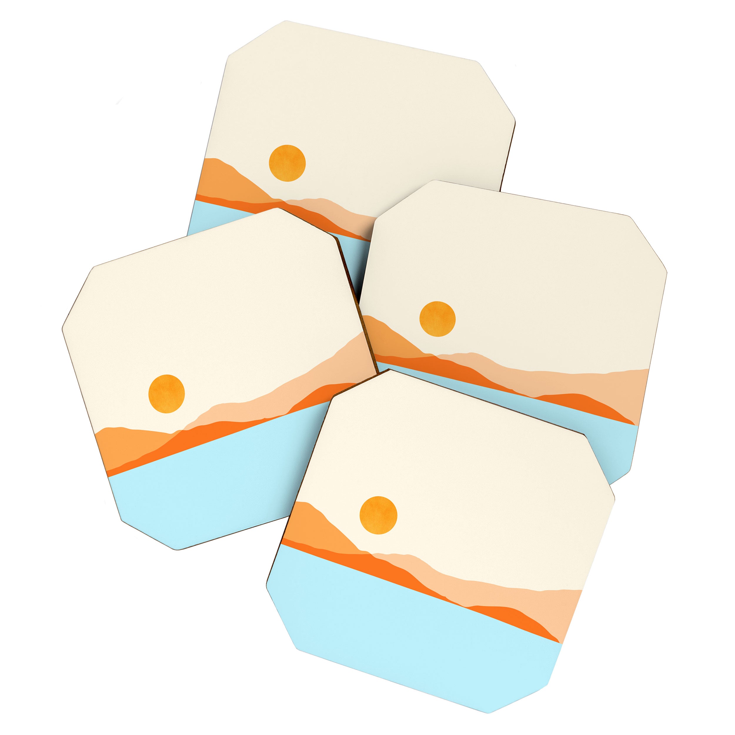 Desert Sea Views / Abstract Landscape Series Coaster Gallery Image 1