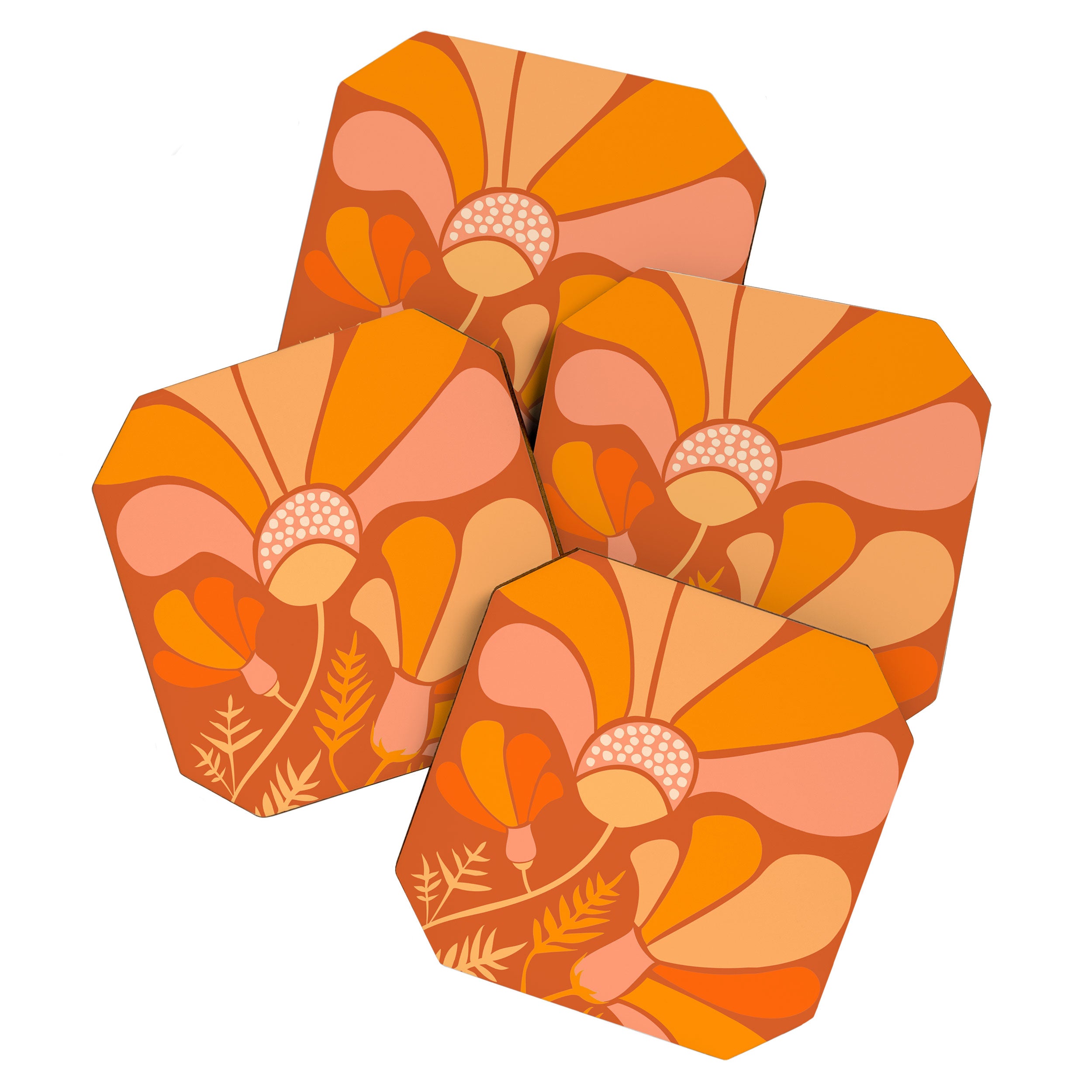 Disco Dance Party Flowers Coaster Gallery Image 1