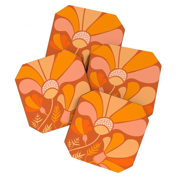 Disco Dance Party Flowers Coaster Gallery Image 1