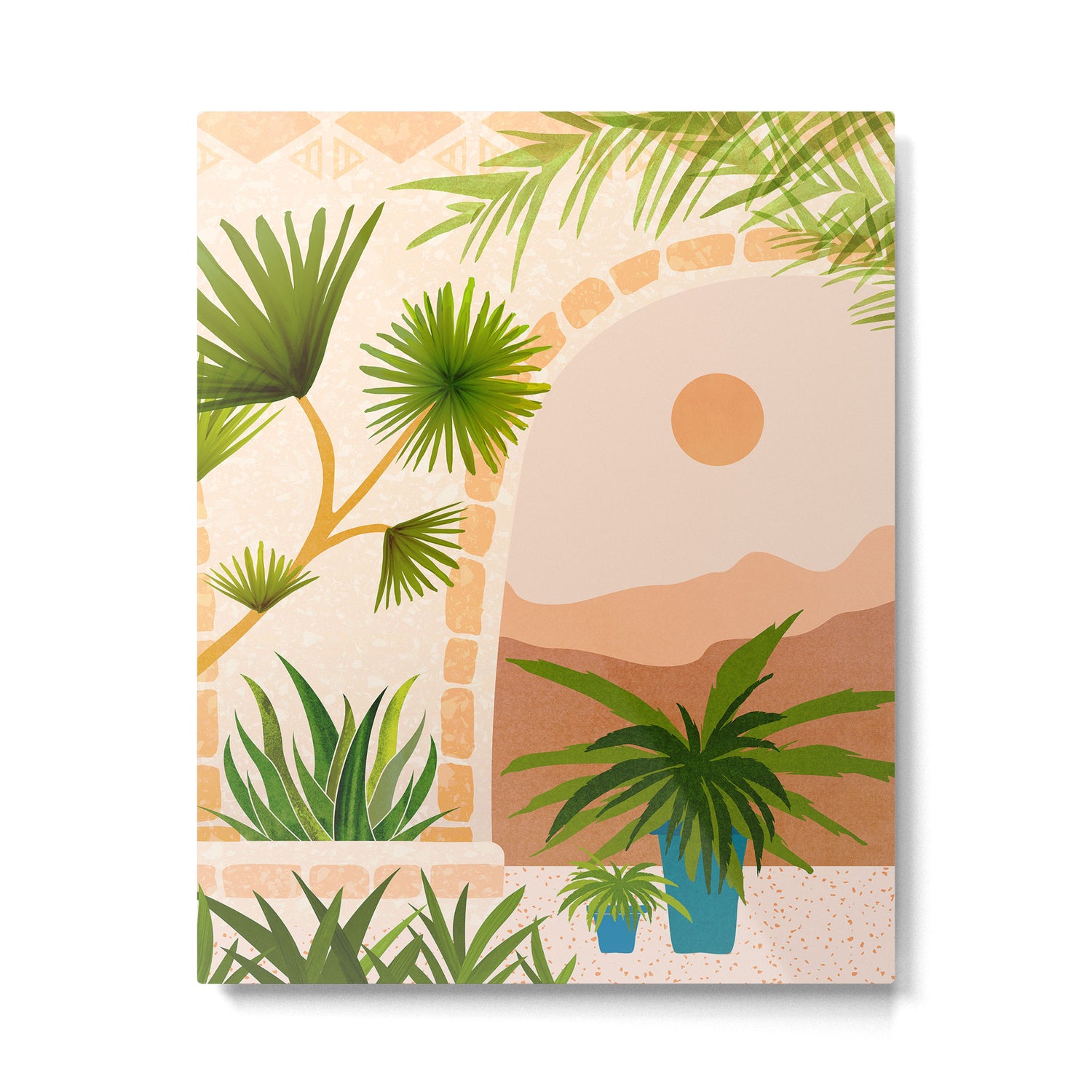 Dreamy Desert View Villa Series Metal Print Gallery Image 4