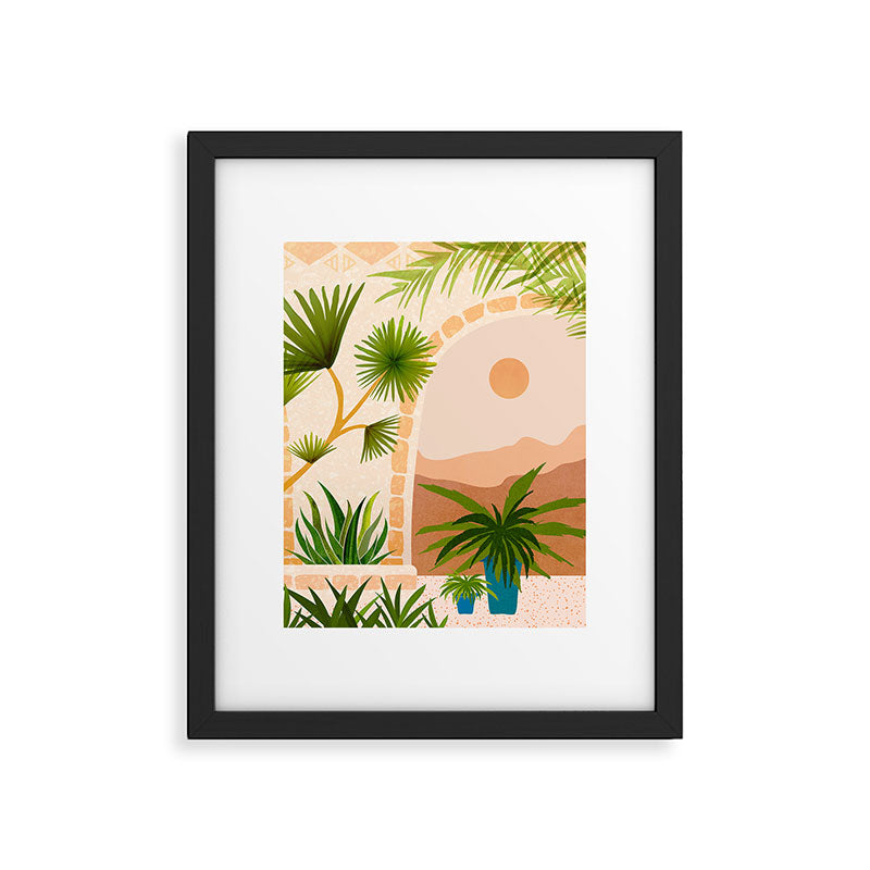 Dreamy Desert View Villa Series Framed Art Print Gallery Image 5